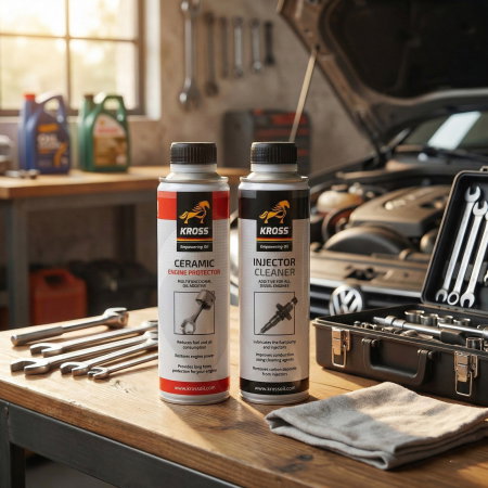 Pachet Tratament Complet Diesel KROSS (2 x 250ml) – Curatare Injectoare + Protectie Ceramica Motor [1]