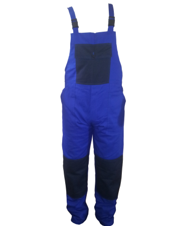 Salopeta (Echipamente de protectie) - Pantalon cu pieptar albastru / bleu M46 / M