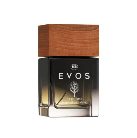 Parfum Auto Spray K2 EVOS HUNTER 50ml, Aromă Fougère (Bergamotă, Geranium, Mușchi), Sticlă cu Dop de Lemn [2]