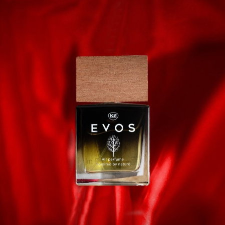 Parfum Auto Spray K2 EVOS SPARTA 50ml, Aromă Chypre (Grapefruit, Cedru, Mosc), Sticlă cu Dop de Lemn [3]
