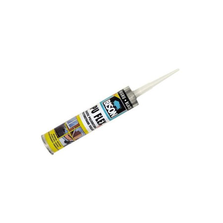 Branduri - Etanșeizant poliuretanic Bison PU Flex negru 300 ml - rezistență la apă și uv