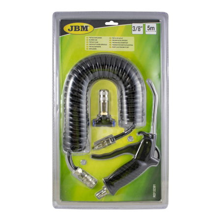 Pistol de suflat aer 3/8" cu furtun de 5M JBM [1]