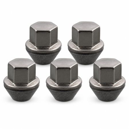 Service Roti - Set 5 piulite roata Febi M12x1.5 cromate cu capac pentru Volvo V40 si V40 Cross Country