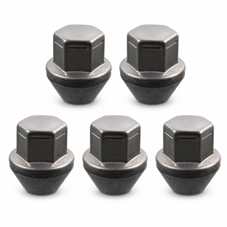Service Roti - Set 5 piulite roata Febi M12x1.5 cromate cu capac pentru Ford Mondeo IV BA7