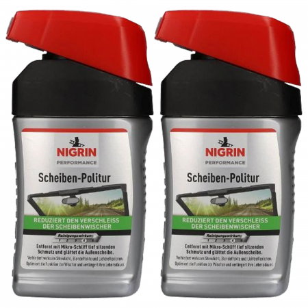 Produse Cosmetica Auto - Pachet 2 x polish Nigrin Performance pentru zgarieturi suprafete sticla auto 300ml