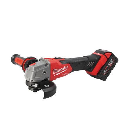 Polizor unghiular 125 mm cu franare si comutator culisant M18 FUELtm Milwaukee M18FSAG125XB-502X, 2 x M18 B5 acumulator, M12-18 FC incarcator, cutie HD [2]