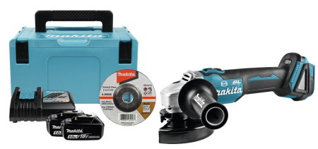 Polizoare (Scule electrice) - Polizor unghiular brushless, cu 2 acumulatori Li-Ion, 18V 5AH