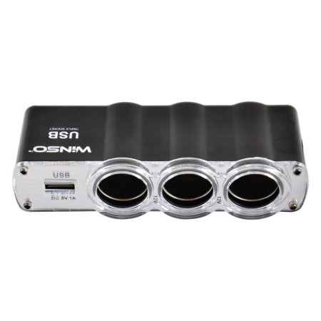 Incarcator bricheta auto (Accesorii telefon) - Priza bricheta 12V Winso 3 in 1