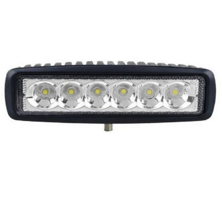 Import - Proiector LED Auto Offroad 18W/12V-24V, 1320 Lumeni, Lungime 16 cm, Flood Beam 60 Grade