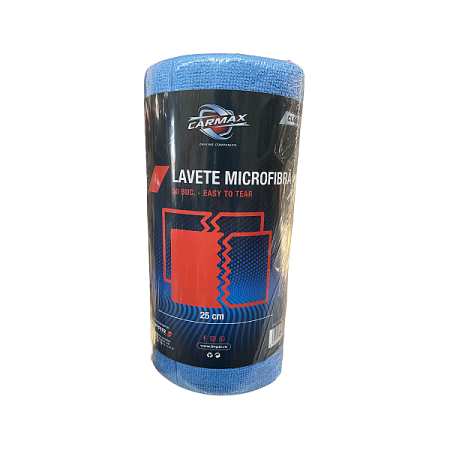 Lavete (Accesorii echipamente de curatat) - Rola lavete microfibra Carmax 25 x 25 cm - 50 buc