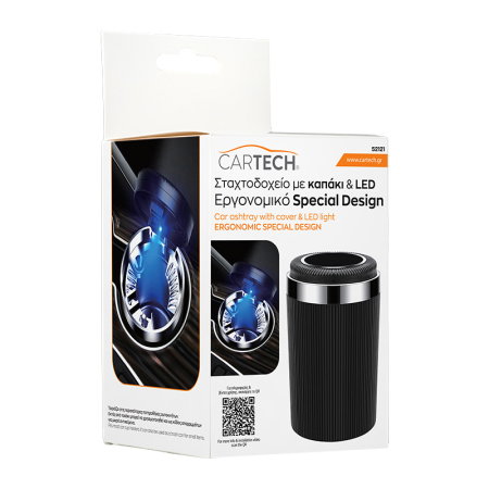 Scrumiera auto cu LED Premium Cartech [1]