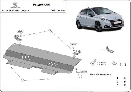 Scuturi metalice () - Scut metalic motor, cutie de viteza