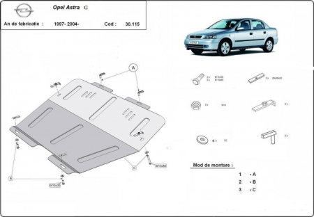 Scut metalic motor, cutie de viteza [1]