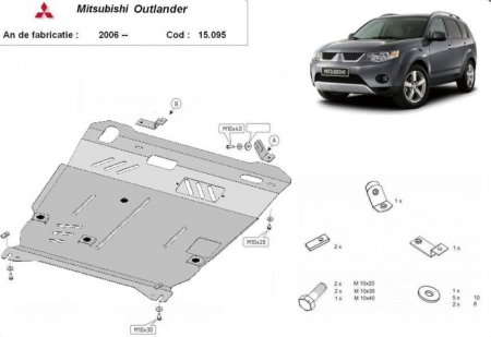 Materom - Scut metalic motor, cutie de viteza