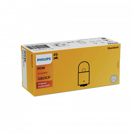 Electrica si Electronice Auto - Set 10 Becuri Auxiliare R5W BA15S 12V Philips