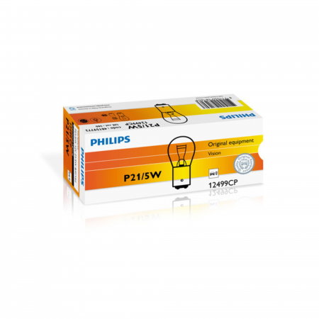 Electrica si Electronice Auto - Set 10 Becuri Frana P21/5W 12V Philips