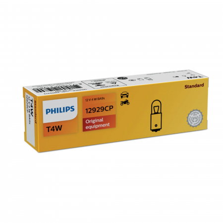 Electrica si Electronice Auto - Set 10 Becuri Pozitie Fata T4W 12V Philips