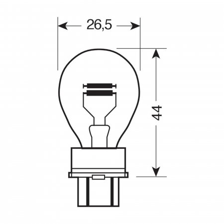 Set 10 becuri 12V PY27/7W  Osram, Original [2]
