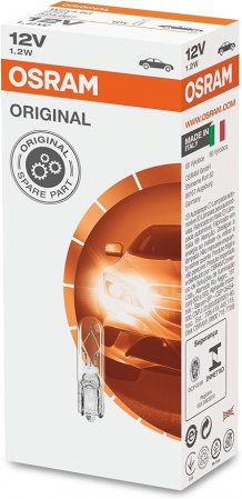 Electrica si Electronice Auto - Set 10 bec W1.2W 12V Osram Original