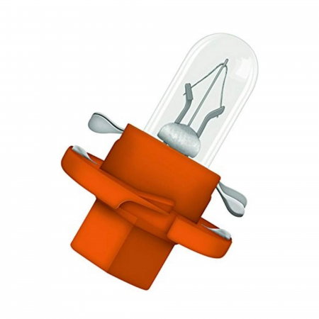 Electrica si Electronice Auto - Set 10 Becuri Bord BX8.4D Soclu Portocaliu 12V 1.1W, Osram
