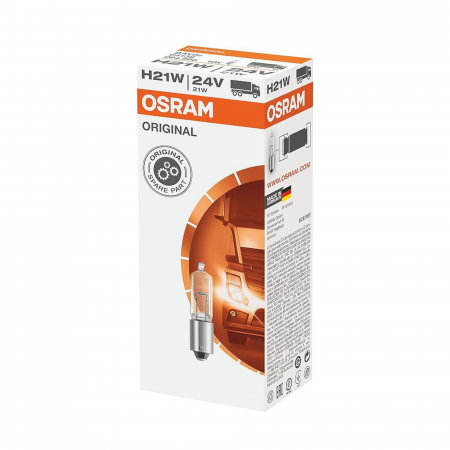 Electrica si Electronice Auto - Set 10 Becuri Camion 24V H21W Osram, Original