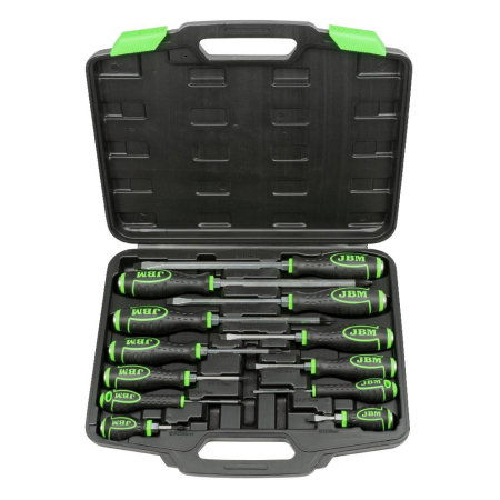 Surubelnite, biti si adaptori (Scule si echipamente service) - Set 12 surubelnite cu varf magnetic JBM