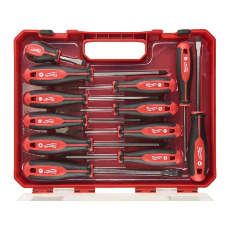 Surubelnite, biti si adaptori (Scule si echipamente service) - Set 12 surubelnite Milwaukee PZ0 / PZ1 / PZ2 / PH0 / PH1 / PH2 / SL2,5 / SL4 / SL5,5 / SL6,5 / SL6,5 / SL8