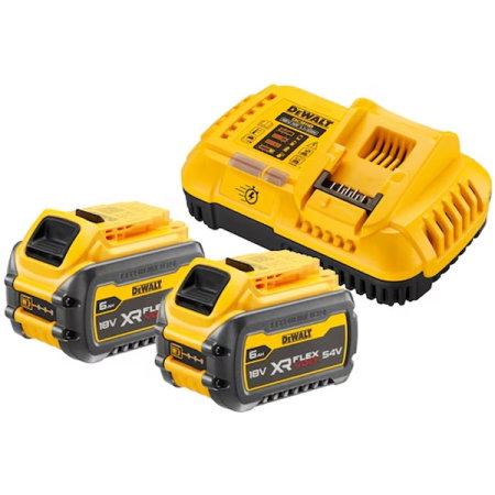 Reparatii si Echipamente Auto - Set 2 acumulatori si incarcator, Li-Ion Flexvolt, 54/18 V, 6 Ah