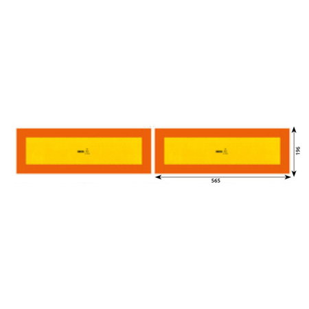 Branduri - Set 2 autocolante reflectorizante Hico 565x196 mm
