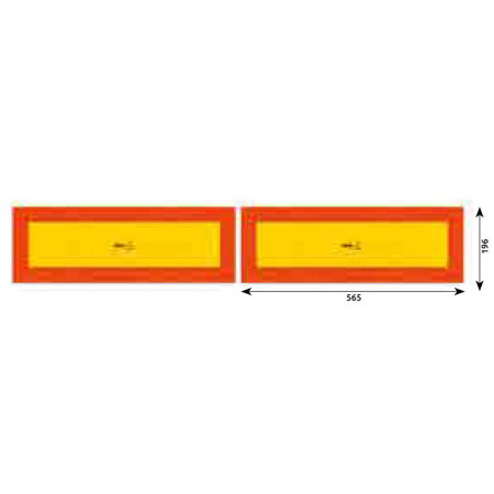 Branduri - Set 2 autocolante reflectorizante Hico 565x132 mm