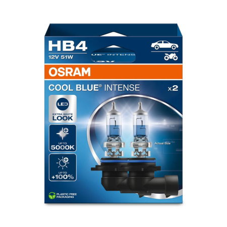 Electrica si Electronice Auto - Set 2 becuri auto OSRAM Cool Blue Intense HB4 9006CBN 12V 51W 5000K