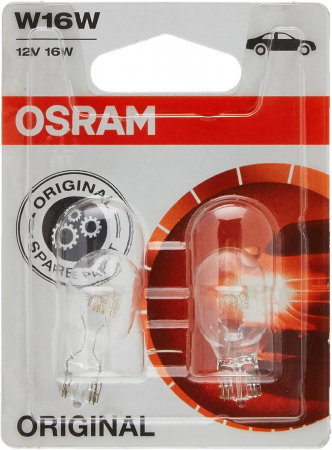 Electrica si Electronice Auto - Set 2 becuri W16W Osram Original blister