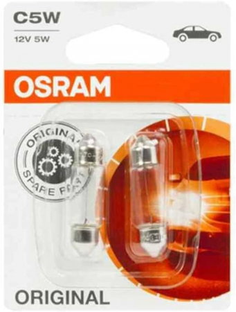Electrica si Electronice Auto - Set 2 becuri C5W 12V Osram original blister