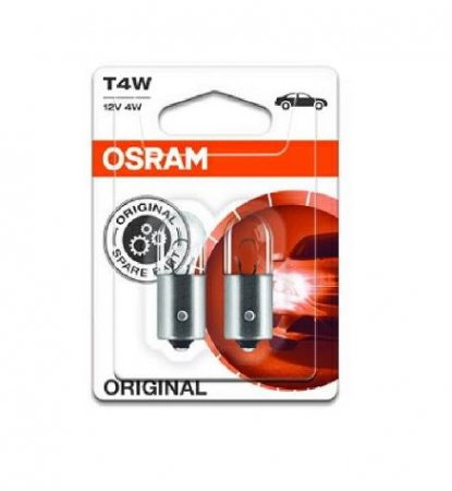 Electrica si Electronice Auto - Set 2 becuri T4W 12V Osram Original Blister