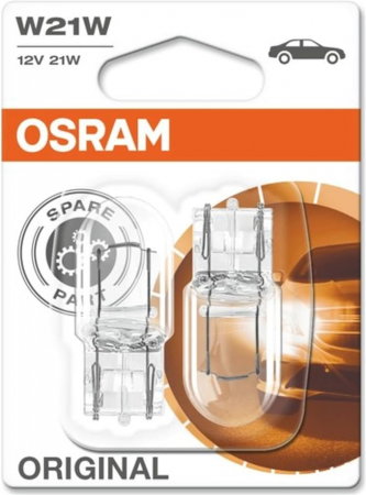 Electrica si Electronice Auto - Set 2 becuri W21W Osram Original blister