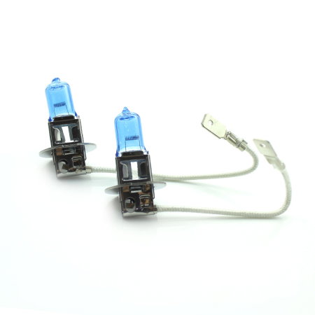 Set 2 Becuri Auto Halogen H3 Carguard Long Life, +100% Intensitate, Efect Alb Xenon, 12V, 55W, Proiectoare Ceata [2]