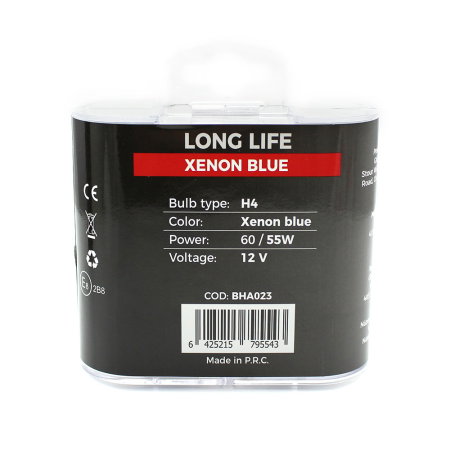 Set 2 Becuri Auto Halogen H4 Carguard Long Life, +100% Intensitate, Efect Alb Xenon, 12V, 60/55W [5]