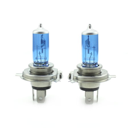Set 2 Becuri Auto Halogen H4 Carguard Long Life, +100% Intensitate, Efect Alb Xenon, 12V, 60/55W [2]