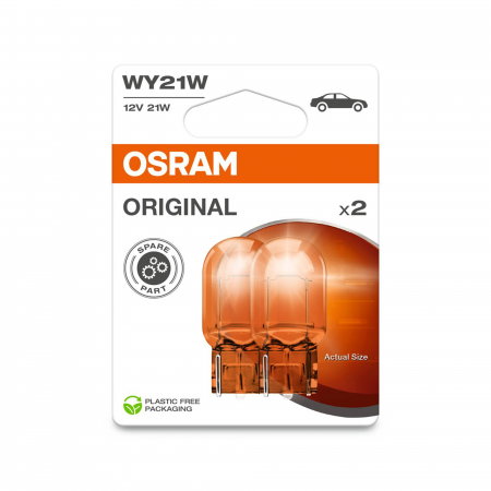 Electrica si Electronice Auto - Set 2 becuri auto WY21W Osram Original Blister