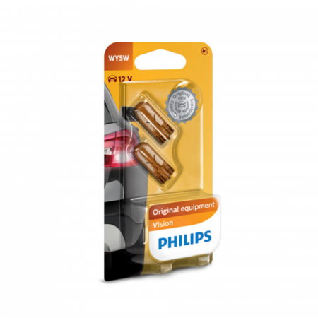 Electrica si Electronice Auto - Set 2 Becuri Fara Soclu WY5W 12V Philips