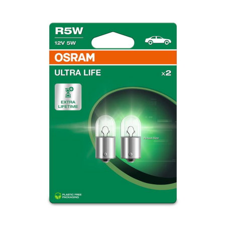 Electrica si Electronice Auto - Set 2 becuri R5W Osram 12V Ultra Life blister