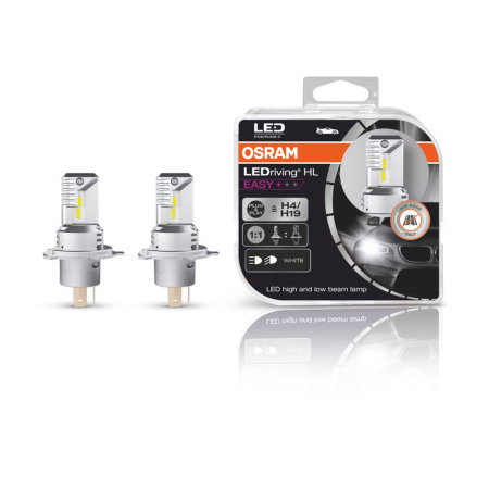 LED - Set 2 LED-uri H4 OSRAM LEDriving HL Easy - 6500K, 19W, 1900lm (Fără Omologare ECE)