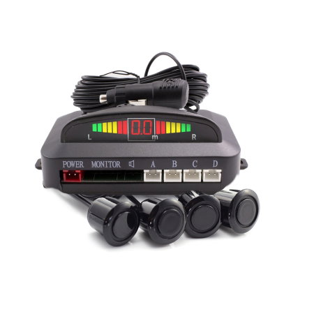 Electrica si Electronice Auto - Set 4 Senzori de Parcare Wireless CARGUARD cu Afișaj LED și Semnal Acustic (Senzori Vopsibili 19mm)