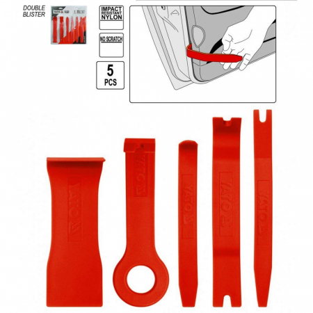 Set 5 extractoare Yato din plastic pentru panouri auto [1]