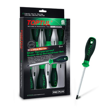 Materom - Set 6 piese surubelnite Tip torx cu gaura asortate seria pro