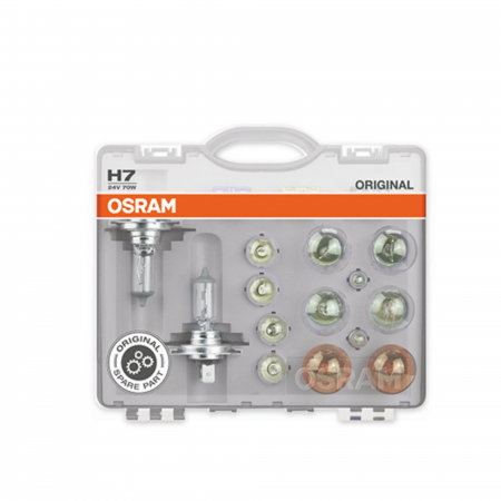 Electrica si Electronice Auto - Set Becuri Auto De Rezerva Camion, 24V H7, OSRAM