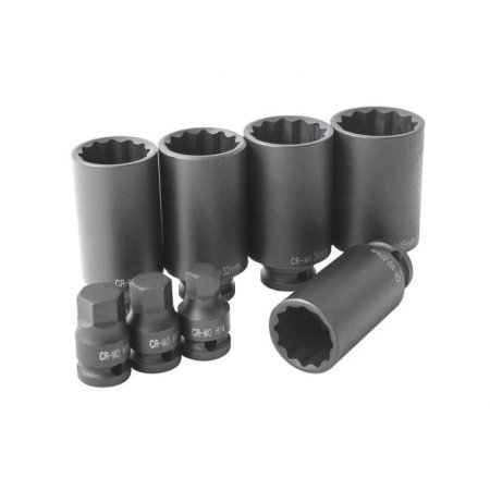 Truse scule si seturi (Scule si echipamente service) - SET BIRTI SI TUBULARE DE IMPACT 1/2" (8 BUCATI)