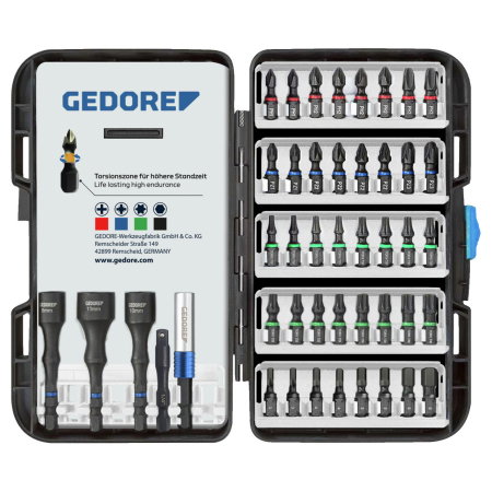 Seturi si adaptoare (Accesorii scule electrice) - Set biti de impact, 45 piese