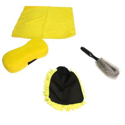 Intretinere si Cosmetica Auto - Set burete cu microfibre si perie - Carguard
