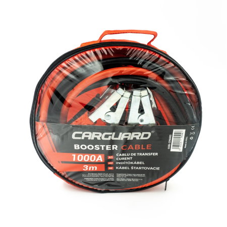 Cabluri Transfer Curent Auto 1000A, Lungime 3M, Grosime 13mm, Cleme Izolate, Pornire Motor Benzina si Diesel (Aluminiu Cuprat) [1]